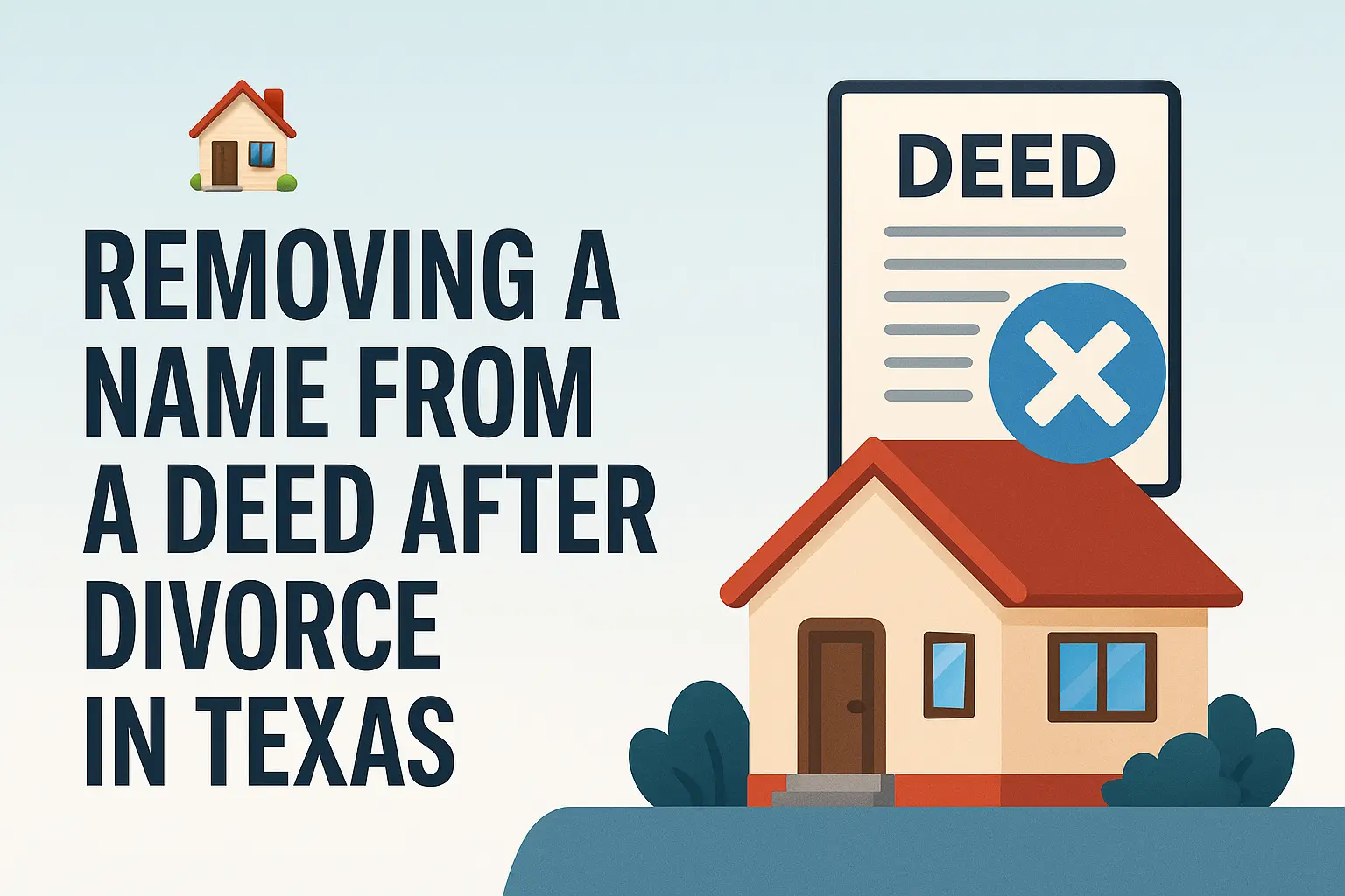 Removing a Name from a Deed After Divorce in Texas
