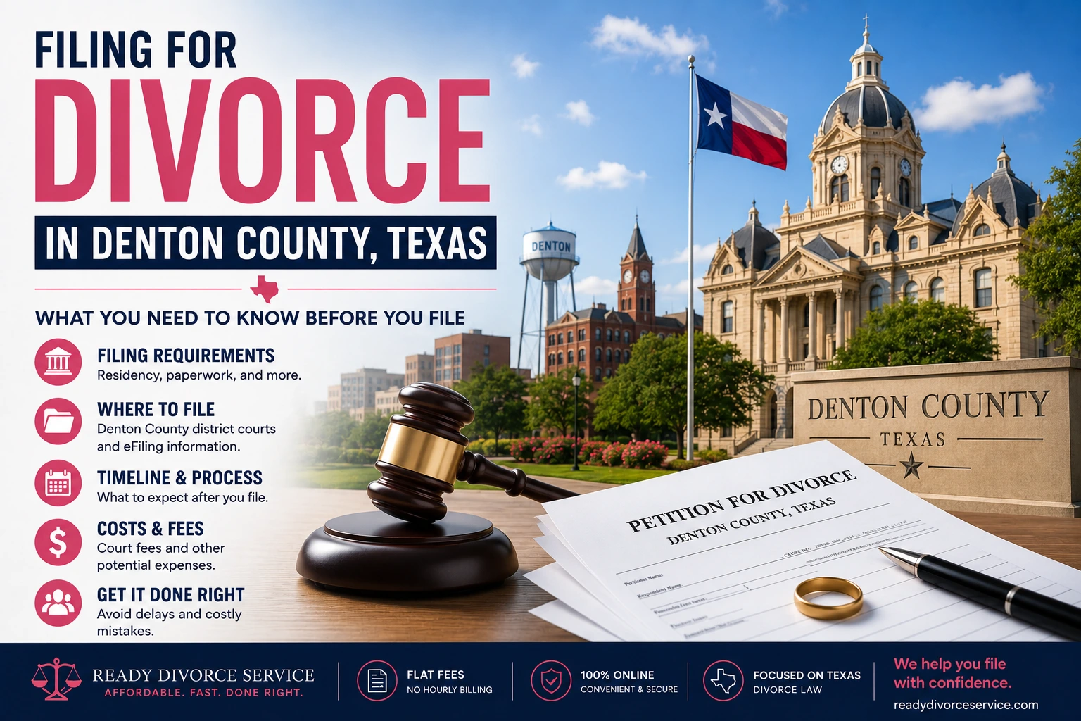 When Filing a Divorce in Denton County Texas