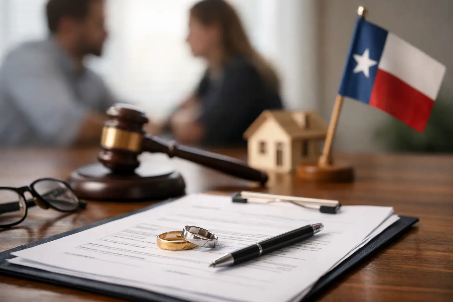 Divorce Paperwork Example for Texas Couples